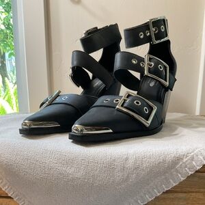 Jeffrey Campbell by Free People Black Hendrix Heels